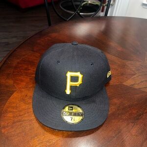New Era Black Cap with Yellow Logo